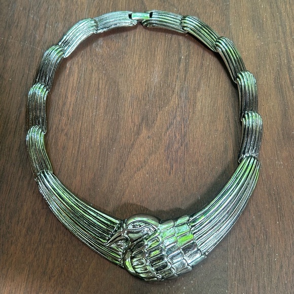 Laurel Burch rare Silver bird Statement Necklace - Picture 2 of 11